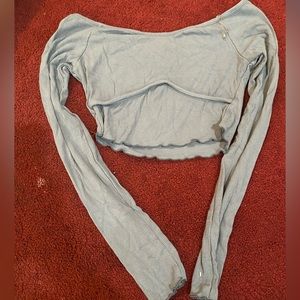 Blue Crop Top